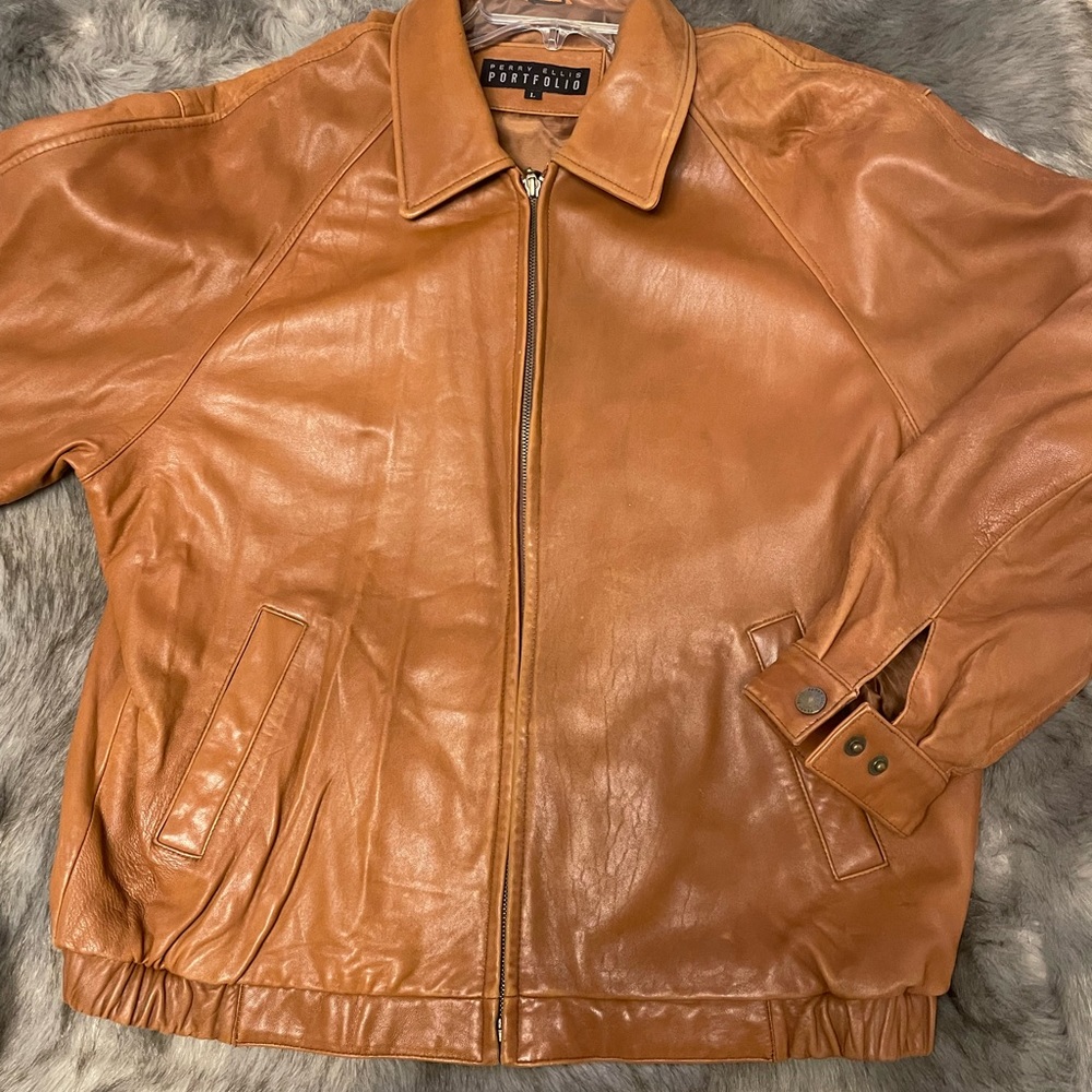 Butter soft used leather jacket size Large